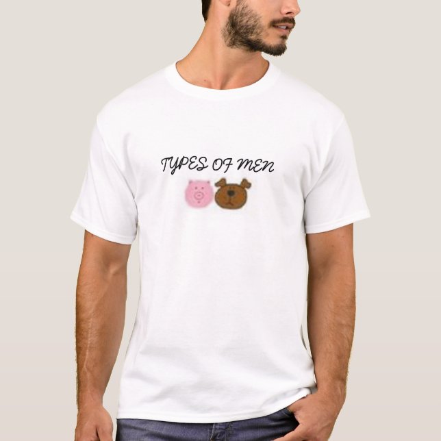 T-shirt Tipos de homens (Frente)
