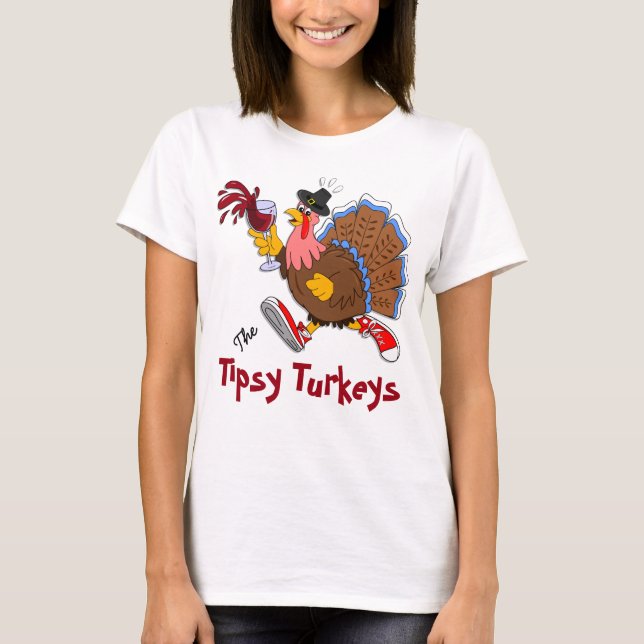 T-shirt Tipsy Turquia (Vinho) (Frente)