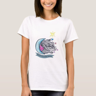 T-shirt Tiro para a lua