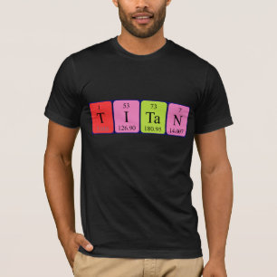 T-shirt Titan periodicamente mesa name shirt