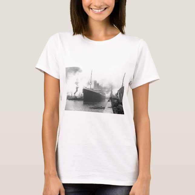 T-shirt Titanic nas docas de Southampton (Frente)