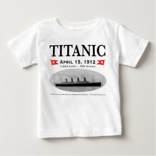 T-shirt titânico da criança do navio do fantasma