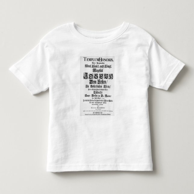 T-shirt Titlepage de Abendmusik, 1705 (Frente)