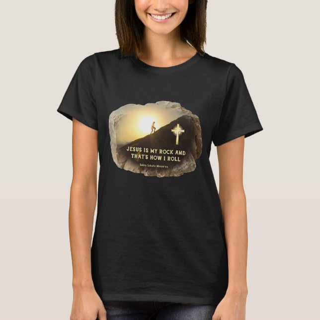 T-Shirt - Título: Jesus is My Rock (Frente)