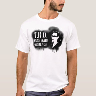 T-shirt TKO - Estêncil preto