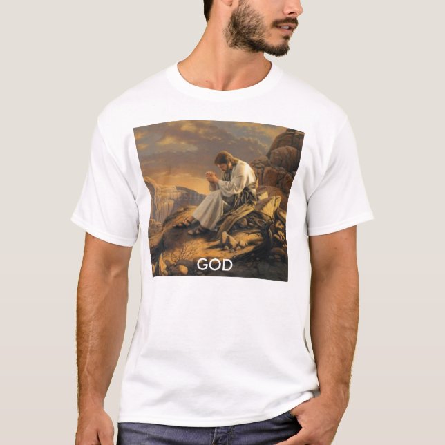T-shirt to_be_with_deus_2, GOD - Personalizado - Personali (Frente)