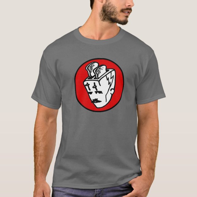 T-shirt Toasterhead Tesla Red2 (Frente)