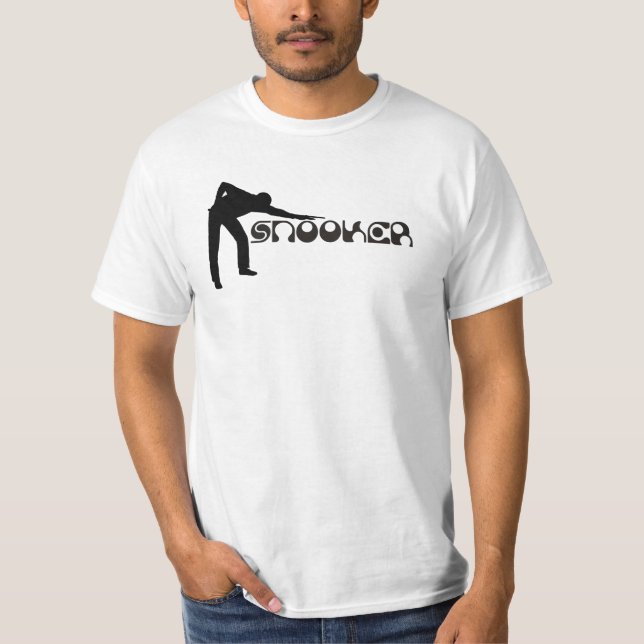 T-shirt TOCANDO fonte moderna SNOOKER + suas ideias (Frente)