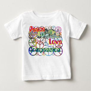 T-shirt Todas as cores do arco-íris - Colagem de Sinais de