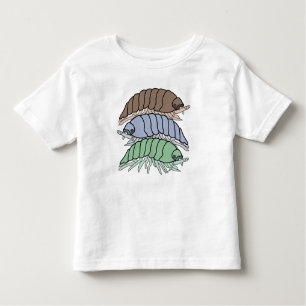 T-Shirt Toddler - 3 Insetos (branco)