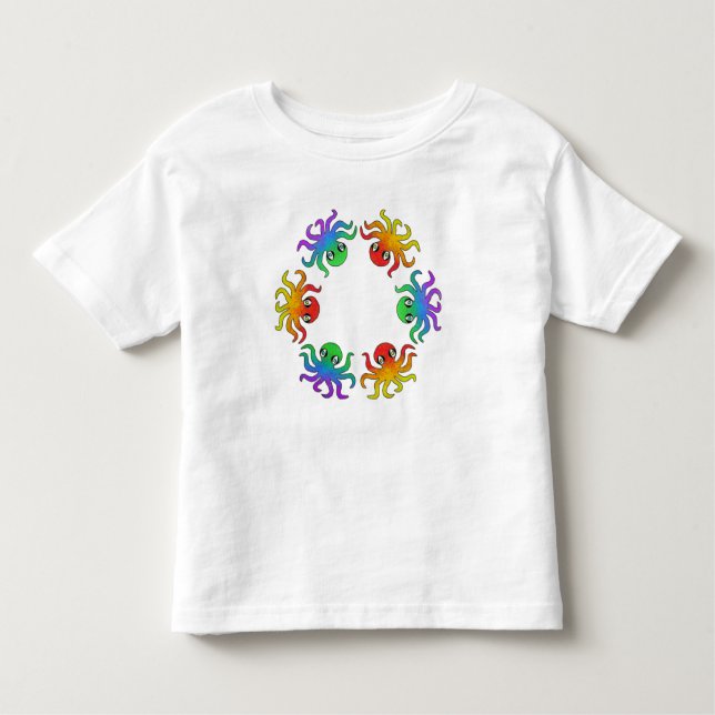 T-Shirt Toddler - polvo gradiente (branco) (Frente)