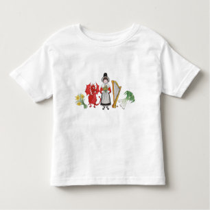T-shirt Toddler T-shirt: Welsh Daffodils Dragon Leeks Harp