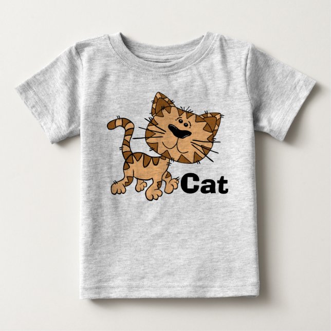 T-shirt Todler Cat Fleece Sweet (Frente)