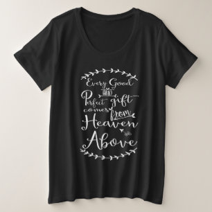 T-shirt Todo Bom e Perfeito Presente Vem do Céu Acima