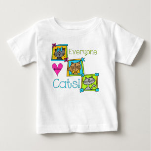 T-shirt Todo Mundo Adora Gatos