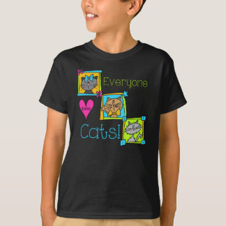 T-shirt Todo Mundo Adora Gatos