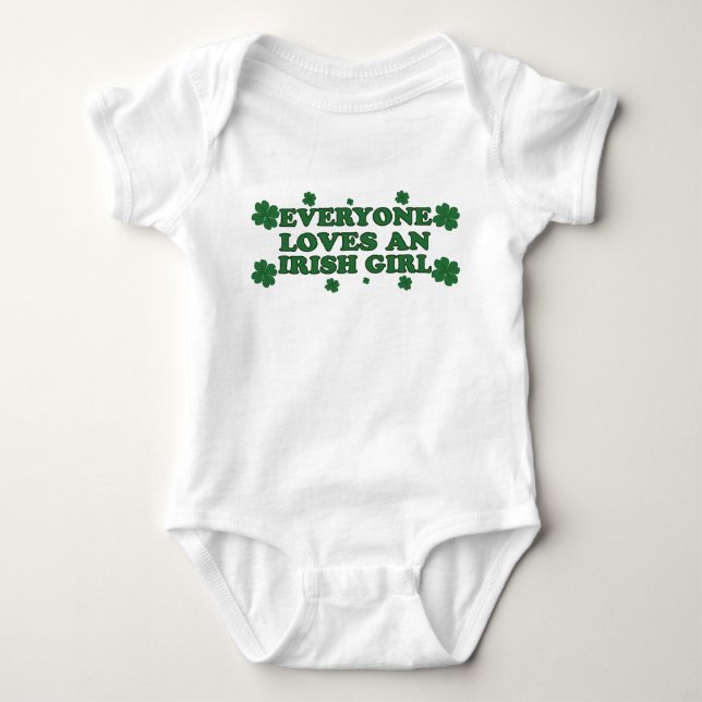 T-shirt Todo Mundo Adora Um Criador De Bebê Irlandês (Frente)