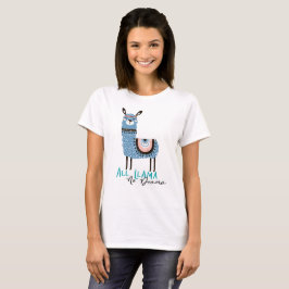T-shirt Todo o Lllama, nenhum drama