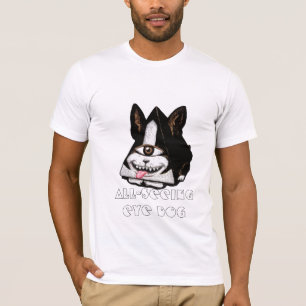 T-shirt Todo-Vendo o cão do olho