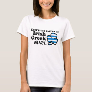 T-shirt Todos ama uma menina grega irlandesa