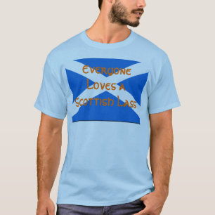 T-shirt Todos ama uma rapariga escocesa