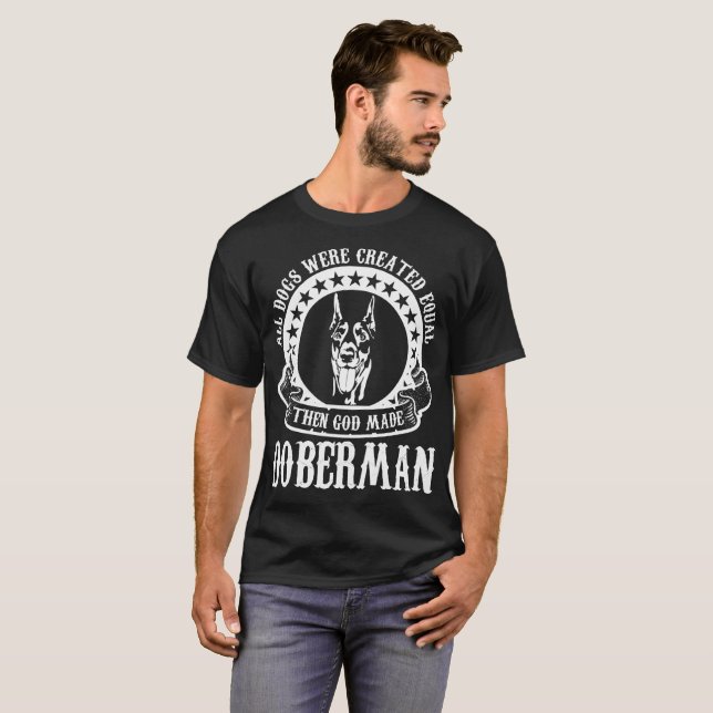 T-shirt Todos os cães eram deus igual criado feito (Frente Completa)