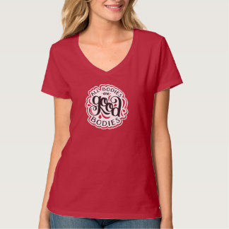 T-shirt Todos os corpos são bons corpos couberam o