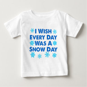 T-shirt Todos Os Dias Um Dia De Neve