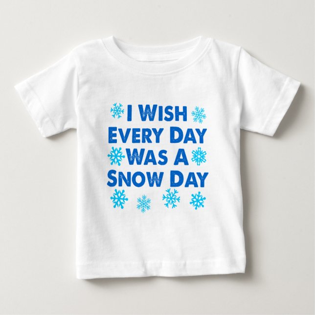 T-shirt Todos Os Dias Um Dia De Neve (Frente)