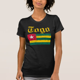 T-shirt togolês legal da bandeira