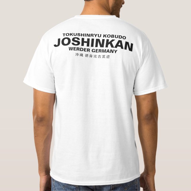 T-Shirt Tokushinryu, Kobudo, Joshinkan, white (Verso)