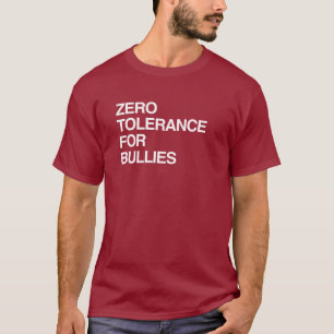 T-SHIRT TOLERÂNCIA ZERO PARA BOLSAS