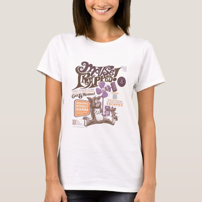 T-shirt Tom e Jerry Mouse Armados (Frente)