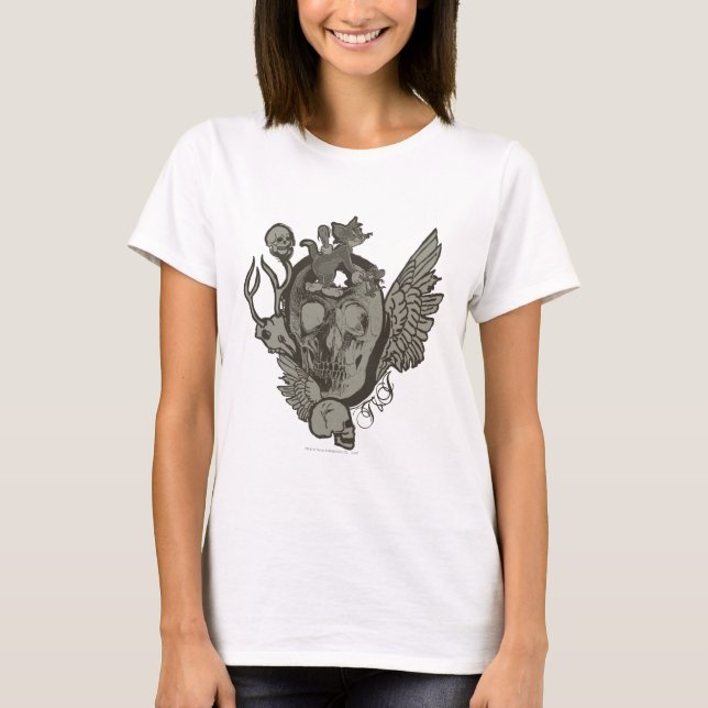 T-shirt Tom e Jerry Skull (Frente)