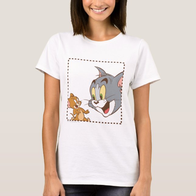 T-shirt Tom e Jerry Stamp (Frente)