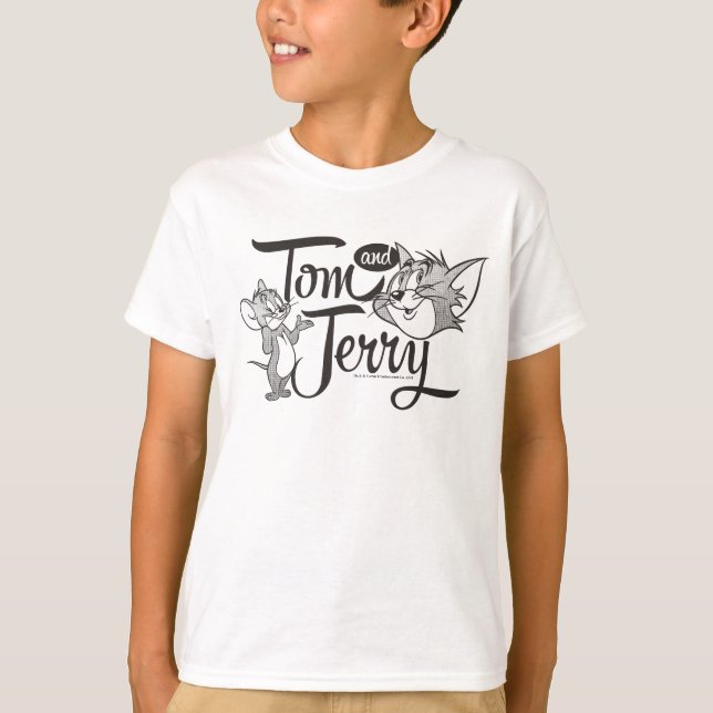 T-shirt Tom E Jerry | Tom E Jerry Parecidos (Frente)