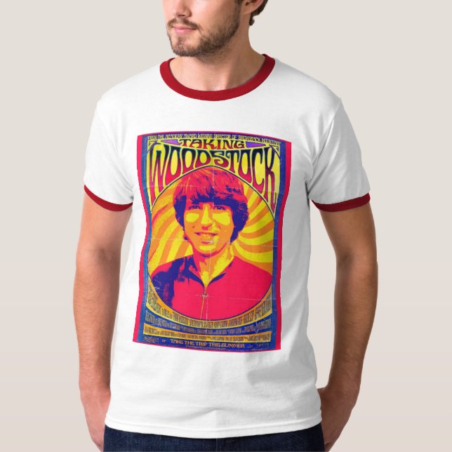 T-shirt Tomando o T da campainha de Woodstock (Frente)
