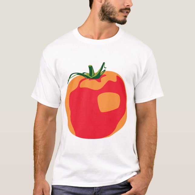 T-shirt Tomate vermelho grande (Frente)