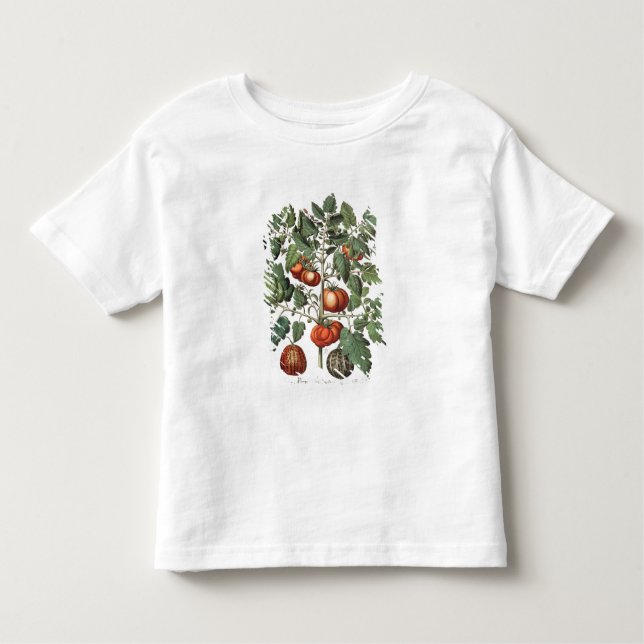 T-shirt Tomates e melões: luteo do fructu dos amoris (Frente)