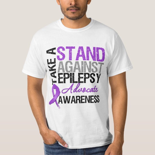 T-shirt Tome um suporte contra a epilepsia (Frente)