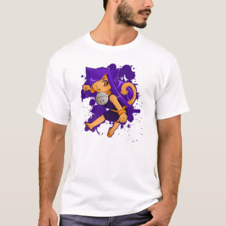 T-shirt Tonal da listra das senhoras do ataque