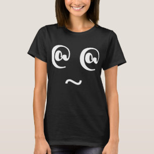 T-shirt tonto parvo louco do preto da cara