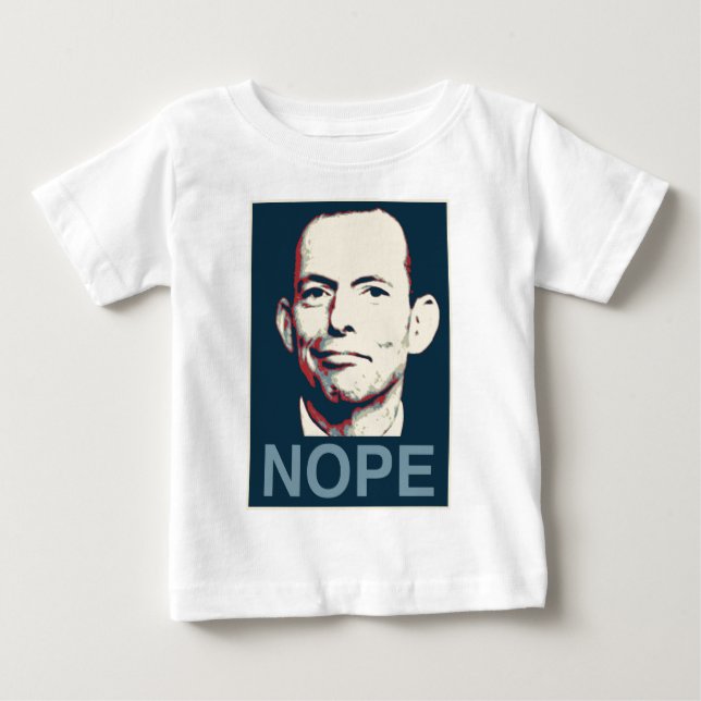 T-shirt Tony Abbott - Nope (Frente)