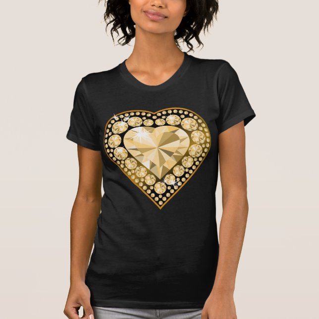 T-shirt Topaz Gem Heart (Frente)