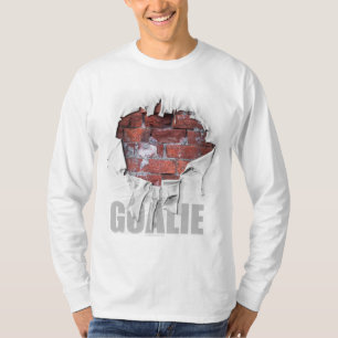 T-shirt Torn Brick Wall Goalie (Futebol)