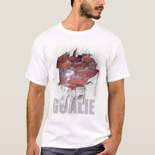 T-shirt Torn Brick Wall Goalie (Hockey)