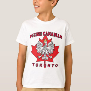 T-shirt Toronto Polonês Folha Canadense