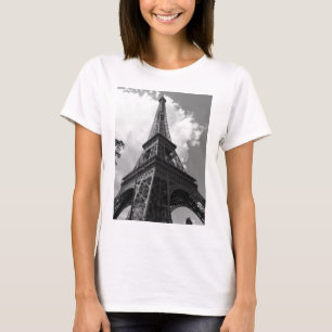 T-shirt Torre Eiffel Preta e Branca em Paris