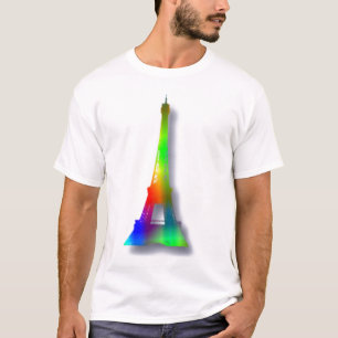 T-shirt Torre Rainbow Eiffel