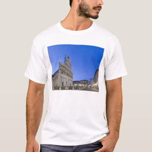 T-shirt Toscana, Lucca, Piazza San Michele ao amanhecer